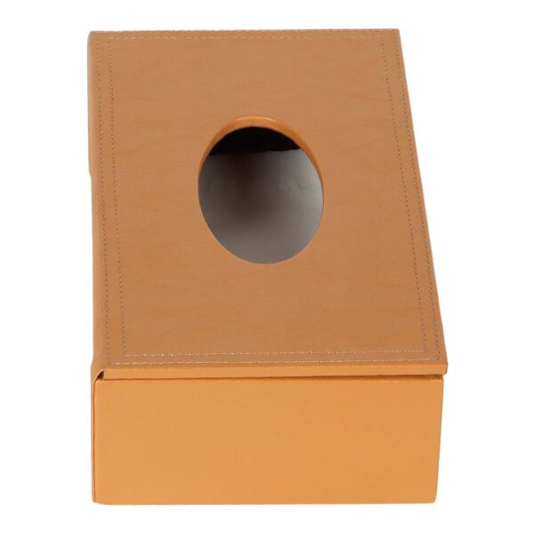 Brown Leather Finish Tissue Holder Box4