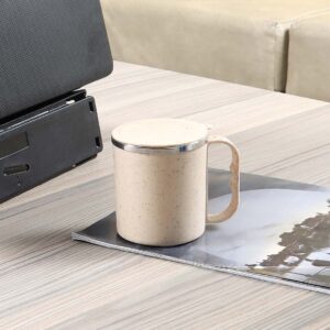 Coffee Mug with Steel Inside (Wheat Fiber)1