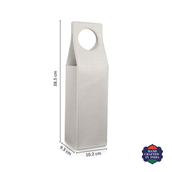 Croco Bottle/Wine bottle Cover White8