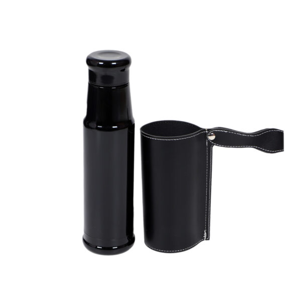 Slim Stainless Steel Vacuum Flask With PU Sleeve3