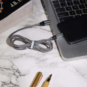 USB Type-C to USB-A 2.0 Male Cable & Fast Charging Cable - Grey1